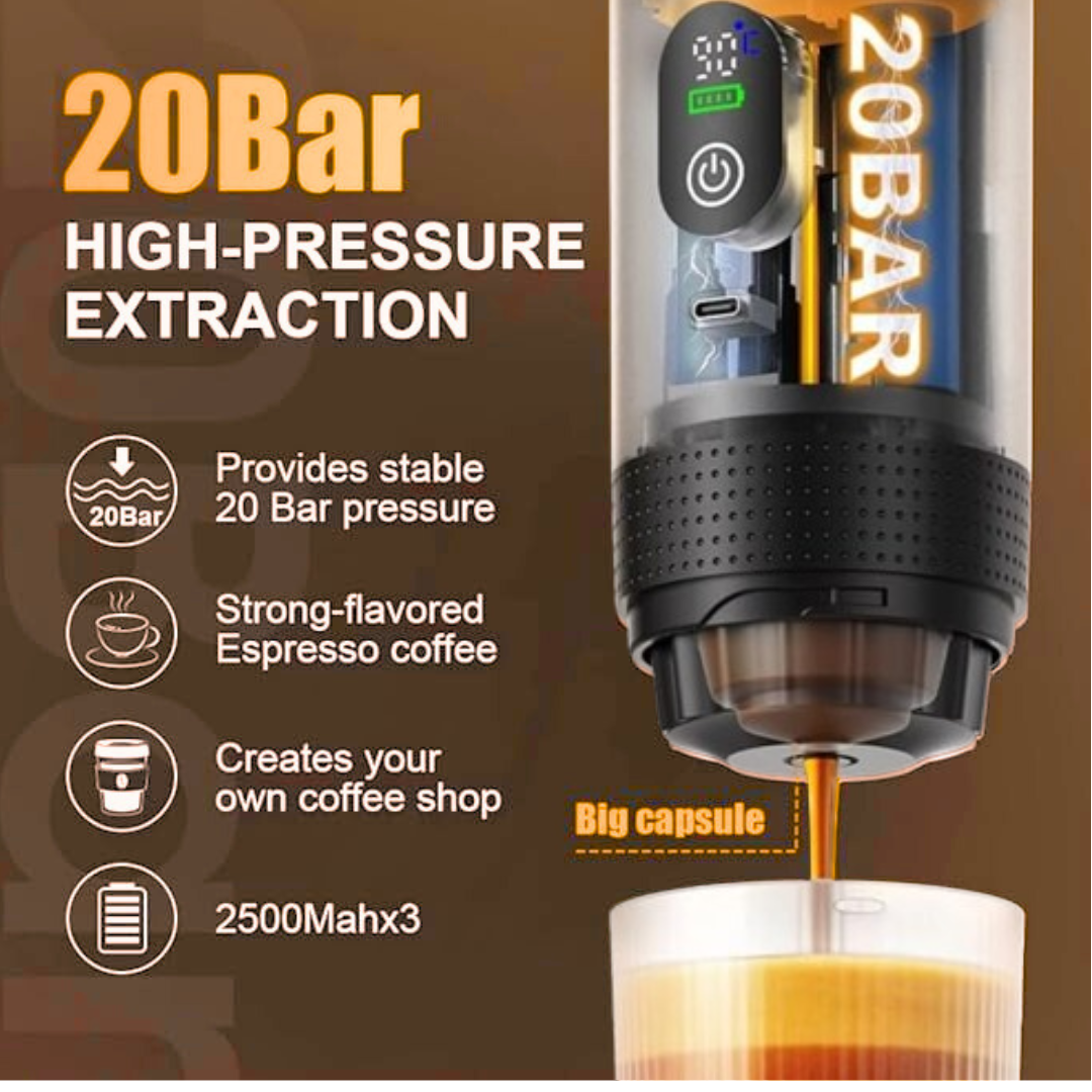 3-in-1 portable coffee maker
