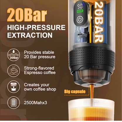 3-in-1 portable coffee maker